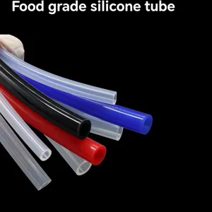 Tubo de silicona de alta calidad, tubo de silicona de grado alimenticio transparente blanco
