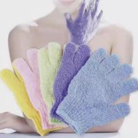 Gants de Bain Exfoliants Double Face Nettoyage en Profondeur Peau pour Spa Massage Douche Gommage Corps