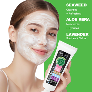 Limpiador Facial de Algas Marinas Naturales con Extracto de 10 Tipos de Algas, Sin Jabón, No Irritante, Elimina Residuos de Maquillaje y Limpia Profundamente los Poros, OEM ODM - Product Image 4