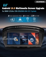 Erisin ES3980C IPS Android 16, Reproductor Multimedia para Auto con GPS y CarPlay Inalámbrico para BMW E90 E91 E92 E93 E60 E61 E63 CIC