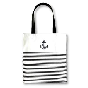 Grand sac de transport blanc en coton et polyester avec poignée Flexiloop et dispositif de sécurité avec applique d'ancrage - Product Image 3