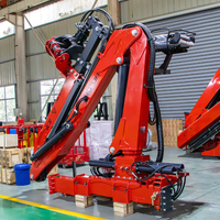 BOB-LIFT Nouvelle grue forestière hydraulique manipulateur de grue à bois avec grappin à bois, bras articulé et stabilisateurs pour un chargement stable du bois