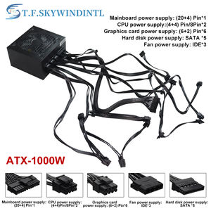 صانعة طاقة 80 PLUS من APFC للألعاب PC x W W مفتاح تزويد طاقة الكمبيوتر ATX - Product Image 3