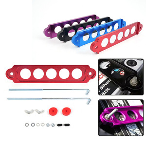 Aluminum Alloy Battery Mounting <b>Bracket</b> 200mm 5-Hole <b>Black</b> Car Modification Part - Product Image 5