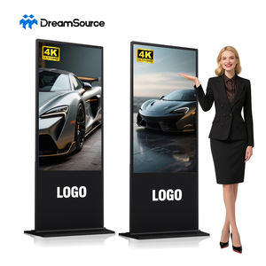 Señalización Digital con Soporte de Piso LCD, con Animación de Texto y Gráficos para Publicidad en Interiores, Centros Comerciales, Tiendas Minoristas, Resolución 4K - Product Image 1