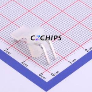 M3961R-02P Wire-to-Board Pin Header Bent Lead Through Hole,P=3.96mm Connector 1x2P 3.96mm Right Angle Insert CH - Product Image 2