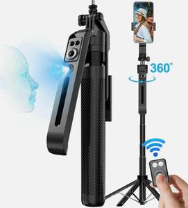 Nouveau <span class=keywords><strong>stabilisateur</strong></span> de cardan pour selfie stick C12 2026 pour <span class=keywords><strong>smartphone</strong></span> <span class=keywords><strong>avec</strong></span> suivi intelligent anti-tremblement et rotation panoramique/inclinaison 360° °   Rotation automatique - Product Image 1
