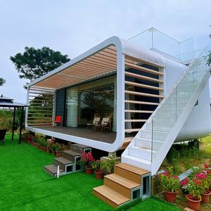 Casa Prefabricada <span class=keywords><strong>de</strong></span> Acero Moderna y Lujosa con Terraza, Impermeable, para Cafetería y Villa, 20 pies/40 pies - Product Image 3