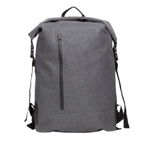 Customizable Vintage Roll Top Travel Bags Shoulder Bag Casual Laptop School Backpack