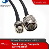 Câble coaxial RF N mâle vers BNC mâle Câbles de communication L16 vers BNC Rg58U/50-3/Lmr195