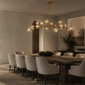 Simple Modern Sputnik Pendant Lamp Multiple Finish Metal Frame <b>Chandelier</b> For Home Ambient <b>Lighting</b> - Product Image 2