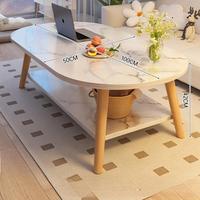 Table basse moderne à deux étages pour la maison, simple et élégante pour petit appartement, salon ou chambre à coucher pour meubles de maison