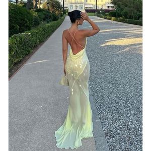 Vestido de Noche Corte Sirena para Dropshipping al por Mayor con Tirantes y Escote en V Profundo, Logo Personalizado y Lentejuelas Brillantes Directo de Fábrica - Product Image 5