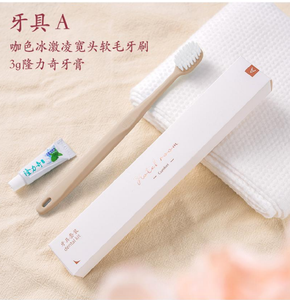 Logo personnalisé de kits d'hôtel brosse à dents peigne rasoir pantoufles dentifrice <span class=keywords><strong>3g</strong></span> 6g - Product Image 1
