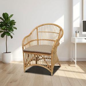 SILLA ATAMA de ratán de alta calidad 01 Sillón cómodo para muebles de sala de estar para hotel - Product Image 1