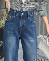 Pantalon en jean taille haute pour femme, grande taille, design oversize, couleur foncée, écologique, séchage rapide, respirant, décontracté, haute qualité