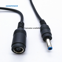 Adaptateur de chargeur pour HP, connecteur d'alimentation convertisseur de prise DC, câble de 7,4 mm x 5,0 mm femelle vers 4,5 mm x 3,0 mm mâle