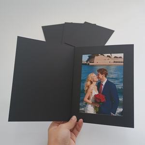 मैट एकल फोटो फ़ोल्डर 4x6 इंच हस्तनिर्मित पर्यावरण के अनुकूल कागज फोटो एल्बम और स्क्रबुक के साथ स्क्रैपबुक - Product Image 5