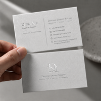 Cartes de visite personnalisées pour salon de beauté, papier coton avec feuille d'argent, luxe, spa, impression de cartes de visite personnalisées, logo personnalisé, vente en gros