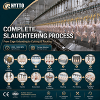 Équipement d'abattage de volailles 6000-8000BPH, Ligne d'abattage de poulets, Projet d'usine