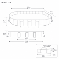 Piscine gonflable d'extérieur en PVC pliable, épaissie et résistante à l'usure, grande piscine à cadre pour fêtes de famille, personnalisable pour villa