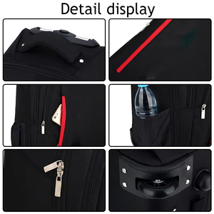 Sacs <span class=keywords><strong>à</strong></span> <span class=keywords><strong>roulettes</strong></span> pliables et durables pour femmes, sacs <span class=keywords><strong>à</strong></span> ordinateur portable de voyage, bagages <span class=keywords><strong>à</strong></span> <span class=keywords><strong>roulettes</strong></span> pour l'extérieur avec sangle - Product Image 4