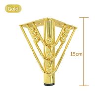 Goldene Eisen-Sofabeine Moderne Möbelbeine für Sofa Schrank Bett 15cm