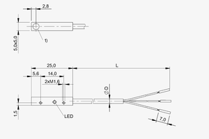 Capteur inductif MT-BALLUFF BES Q05AC-PSC15B-EP02, interrupteur de proximité pour l'automatisation industrielle, type compact carré BES01RN - Product Image 6