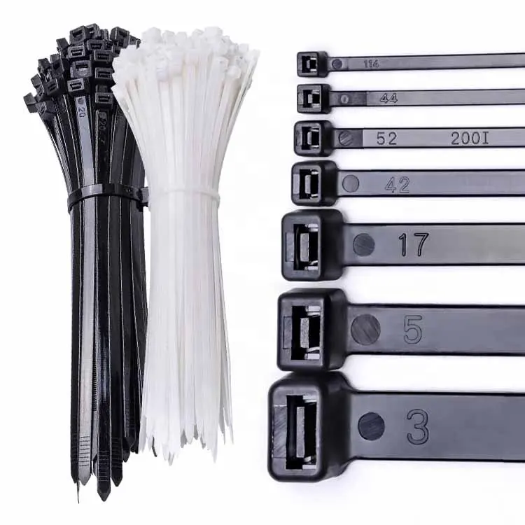 FSCAT 2.5*100mm Self-locking Nylon 66 cable tie 100 Pcs Black Nylon Plastic Zip Ties Cable Ties