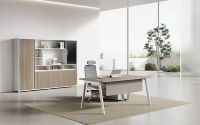 Vente à chaud de bureaux de direction de luxe modernes Bureau de direction en bois Bureau de direction de luxe Bureau de PDG de direction