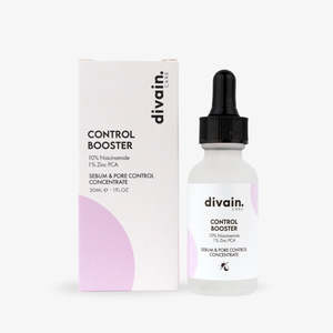 Divain Control Booster 10% Niacinamide 1% Zinco PCA Concentrato per il Controllo del Sebo e dei Pori - Product Image 4