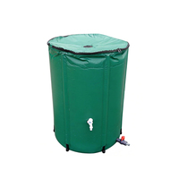 Collecteur d'eau de pluie en PVC abordable et durable de 500 L pour l'irrigation des jardins et le lavage des voitures, réservoir de stockage d'eau de pluie