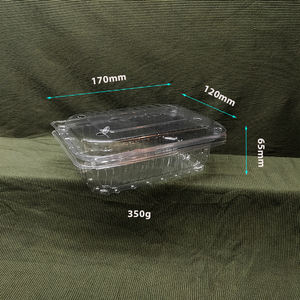 Boîtes à salade transparentes en PET de 350/600/800g, contenants en plastique transparent pour aliments, barquettes en plastique pour salade de fruits - Product Image 4