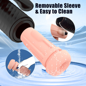 Masturbation masculine avec support vidéo pour téléphone portable La poignée de <span class=keywords><strong>jeu</strong></span> rétractable entièrement automatique vibre sucer le masturbateur - Product Image 3