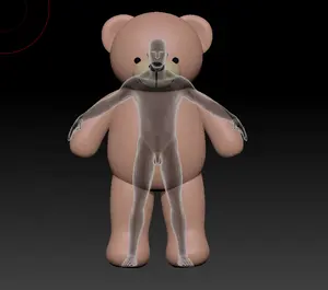 Kostum Maskot Beruang Teddy OEM Kustom Harga Rendah Warna Kuning