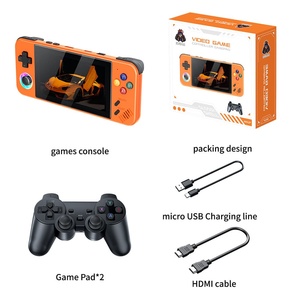 Consola Portátil Retro 4.2 IPS con Más de 20000 Juegos, 30 Emuladores (PS1, N64, GBA, MAME, M41), Joystick 3D, Salida de TV, 2 Controles Inalámbricos, Naranja Mate - Product Image 3