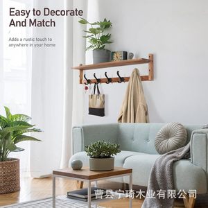 Wall-mounted storage rack for living room, entryway, <b>key</b> and bag <b>hanger</b>, wall-mounted coat and hat rack, decorative storage rack - Product Image 3