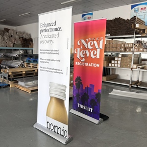 数字可伸缩铝制卷起展示架免工具组装定制尺寸印刷横幅，用于便携式品牌推广 - Product Image 4