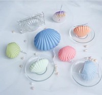 Molde Grande para Velas con Forma de Concha, Moldes 3D Hechos a Mano para Fabricación de Velas