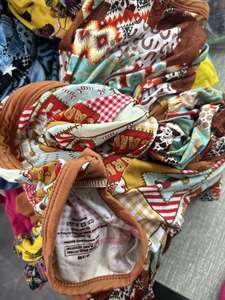 Çocuk Bebek Bambu Çift Yönlü Fermuarlı Günlük Pijama Tulumu Batı Baskılı Sonbahar İçin - Product Image 2