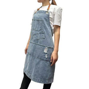 Tablier de cuisine sans manches en jean imprimé, réutilisable et tendance, idéal pour la maison, le bricolage, les salons de thé, les hôtels, les serveurs et les cuisiniers. - Product Image 2