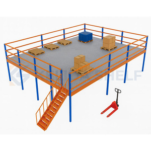 사용자 정의 헤비 듀티 메 자닌 랙 스틸 로프트 플랫폼 창고 다락방 다층 저장 바닥 시스템 - Product Image 6
