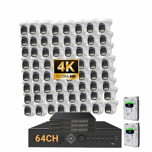 Jianvision 64ch 4K NVR an ninh trong nhà tháp pháo Dome mạng giám sát Kit 8MP <span class=keywords><strong>IP</strong></span> <span class=keywords><strong>Camera</strong></span> góc rộng được xây dựng trong mic 2 Ổ đĩa cứng - Product Image 1