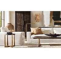 Canapé simple en tissu avec base en chêne, fauteuil moderne et confortable pour salon