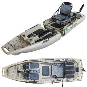 Kayak de pêche modulaire amovible de 3 mètres, nouveau design, avec chaise et pagaie, 3 pièces, petit, 1 personne, pour la pêche en mer, bateau pliable à assise surélevée - Product Image 6