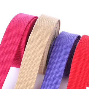 Venta al por mayor nuevo OEM alta tenacidad Pantone Color 50 yardas 2mm correa de algodón elástico pesado para cinturón de Yoga - Product Image 5