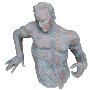 Sculptures de décoration murale, hommes forts muscles, Statues en Bronze, lutte dans les Sculptures de Relief murales - Product Image 1