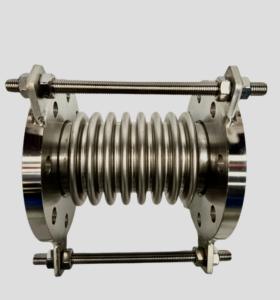 Raccords <span class=keywords><strong>de</strong></span> tuyauterie à joint <span class=keywords><strong>de</strong></span> dilatation en acier inoxydable flexible ISO100, surface lisse, avec bride <span class=keywords><strong>de</strong></span> fixation rapide - Product Image 2