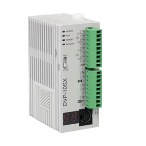 PLC Delta DVP10SX11T Estándar Compacto con Entradas/Salidas Analógicas, 4AI 2AO, Salida de Transistor para Empaquetado de Alta Velocidad - Product Image 1