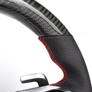Volant en fibre de carbone pour Mercedes Benz W206 W205 W204 W222 W223 W213 W177 W463 AMG <span class=keywords><strong>GT</strong></span> GLS63 GLE63 SL63 G63 <span class=keywords><strong>A45</strong></span> C63 E63 - Product Image 4